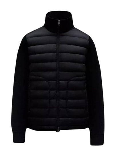 Padded Wool Zip-up Jacket Navy Blue - MONCLER - BALAAN 2