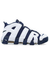 Air More Uptempo Low Top Sneakers White Navy - NIKE - BALAAN 1