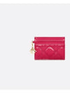 Lady Freesia 5 Slot Card Wallet Fashion Pink - DIOR - BALAAN 2