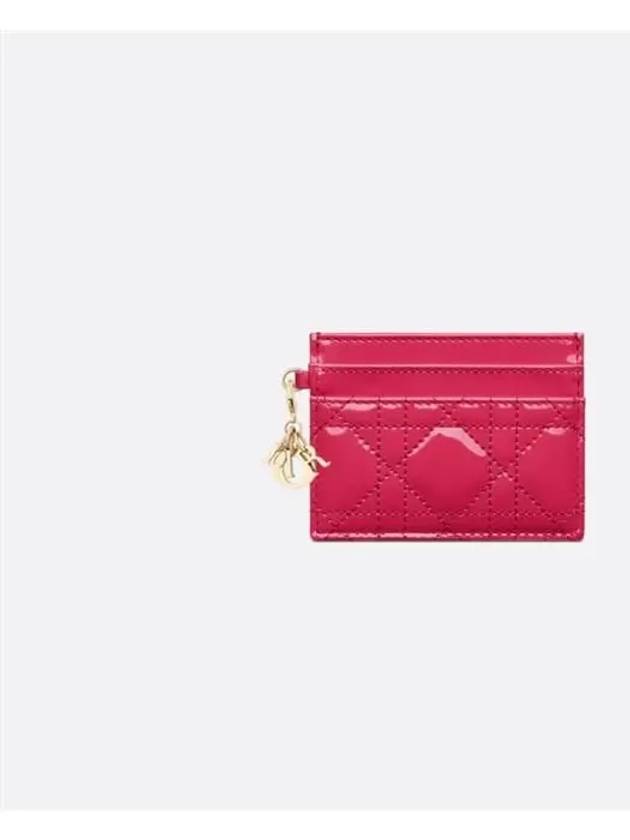 Lady Freesia 5 Slot Card Wallet Fashion Pink - DIOR - BALAAN 2