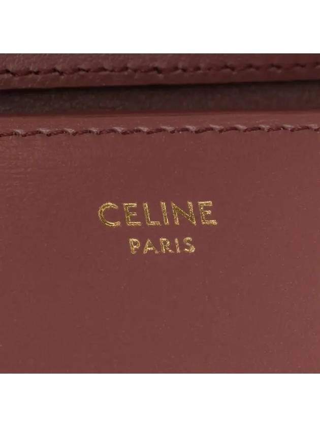 Triomphe Chain Shiny Calfskin Half Wallet Vintage Rose - CELINE - BALAAN 6