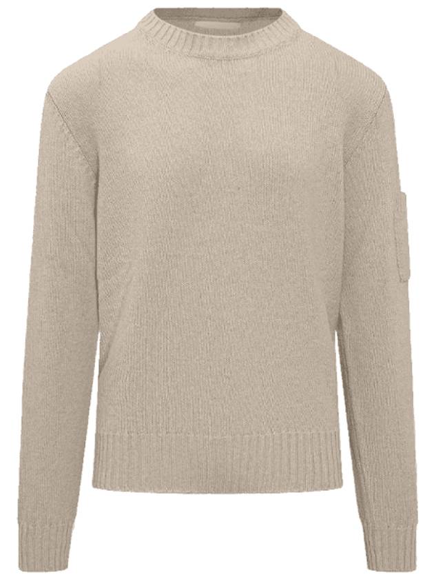 Pocket Wool Knit Top Beige - JIL SANDER - BALAAN 1