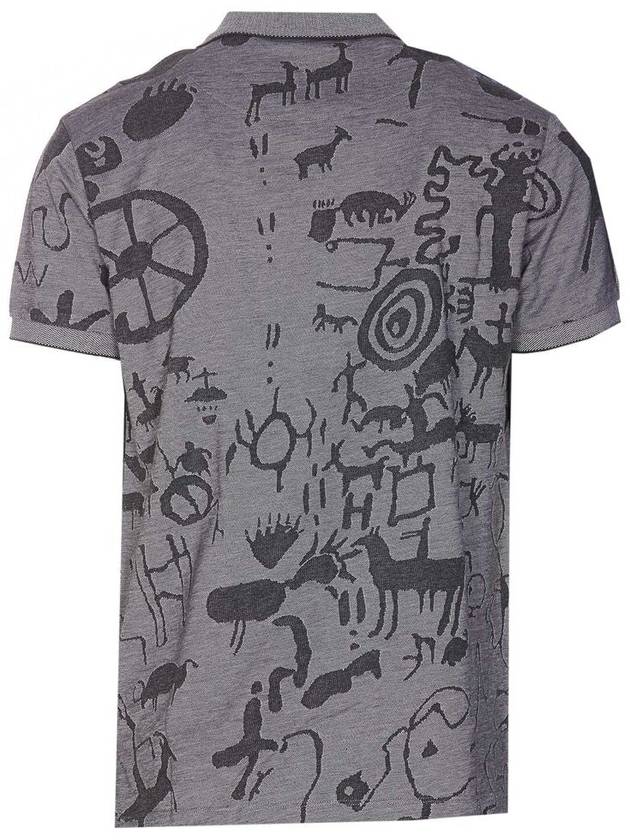 graphic print polo shirt 2H01000IJ006I - VIVIENNE WESTWOOD - BALAAN 3