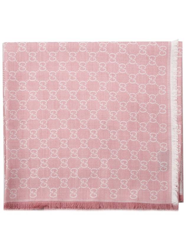 GG Jacquard Square Muffler Pink - GUCCI - BALAAN 3