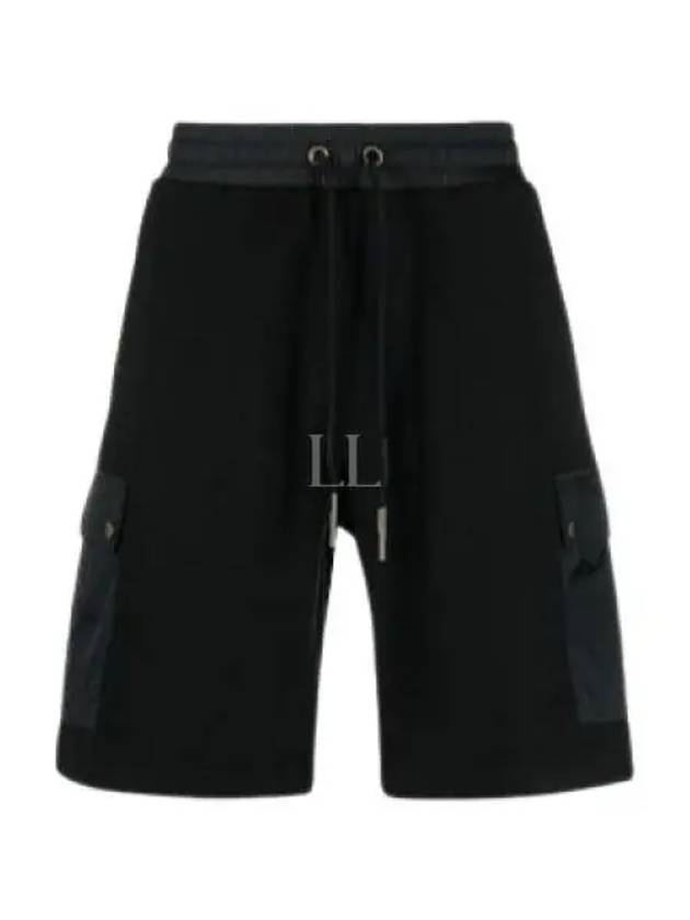 Drawstring Cargo Shorts Black - MONCLER - BALAAN 2