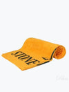 Cotton Terry Logo Beach Towel Orange - STONE ISLAND - BALAAN 2