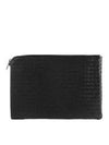 Intrecciato Document Case Clutch Bag Black - BOTTEGA VENETA - BALAAN 2