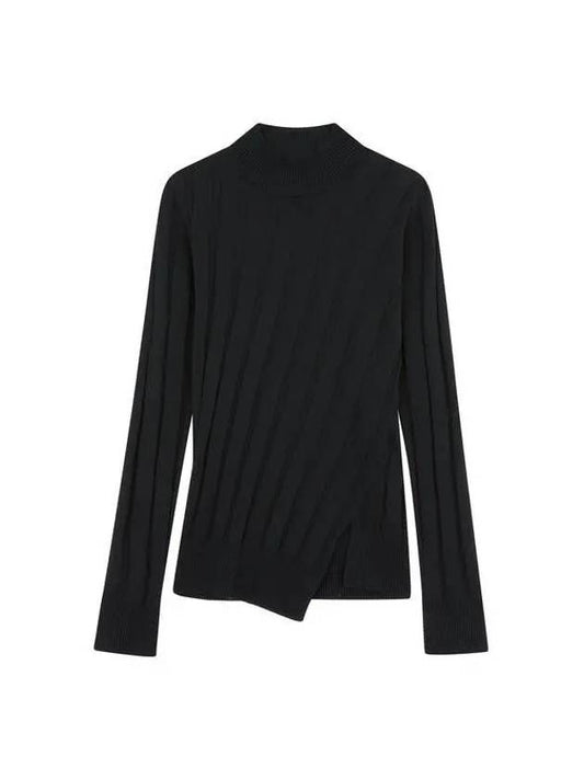 Unbalanced ribbed knit black 271557 - STELLA MCCARTNEY - BALAAN 1