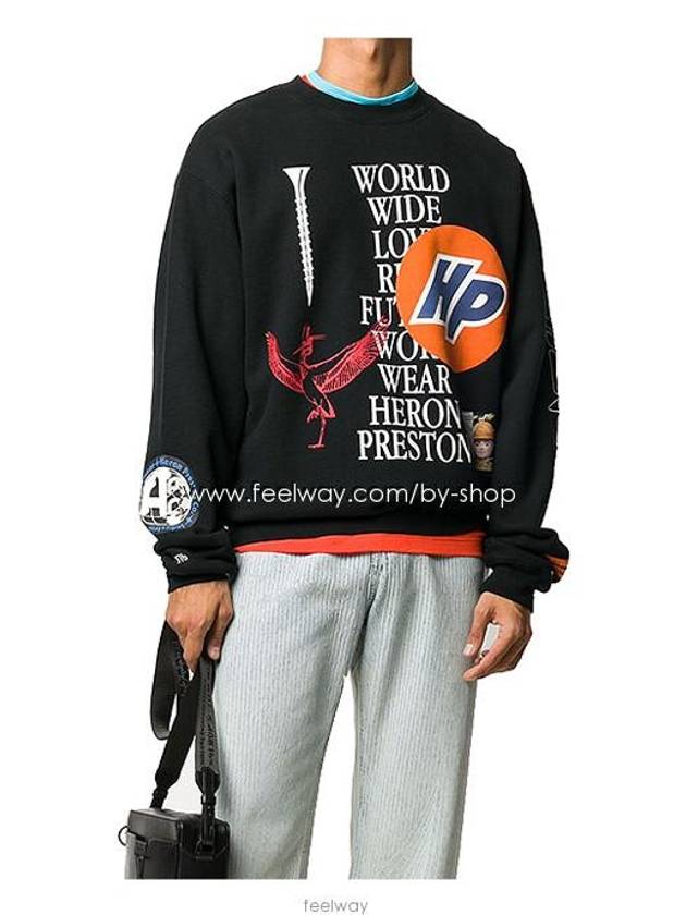 Heron HP Mark Sweatshirt HMBA014F20JER002 - HERON PRESTON - BALAAN 4