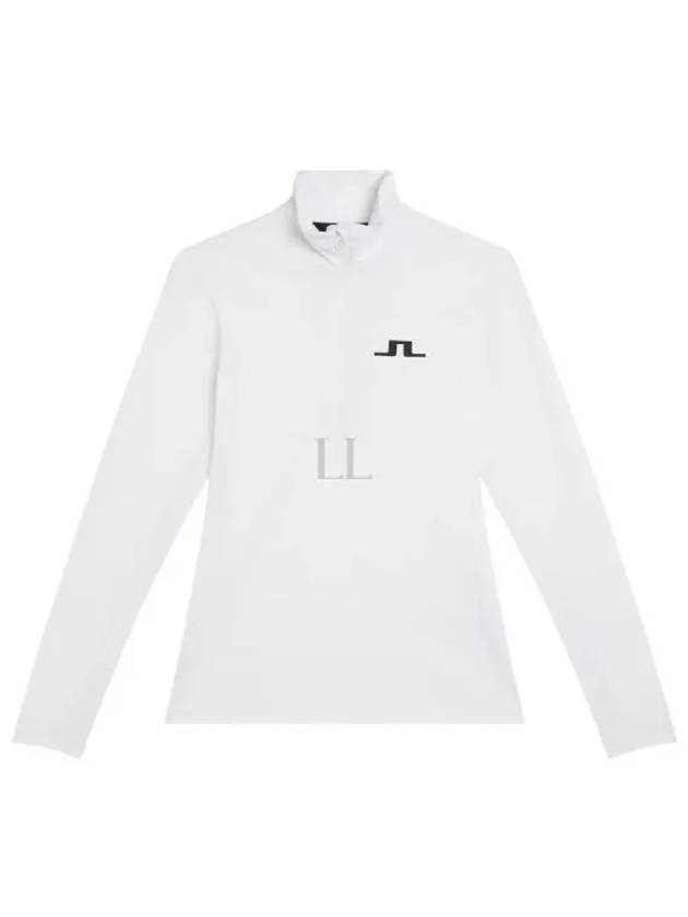 Lauryn Half Zip Mid Layer Long Sleeve T-Shirt White - J.LINDEBERG - BALAAN 2