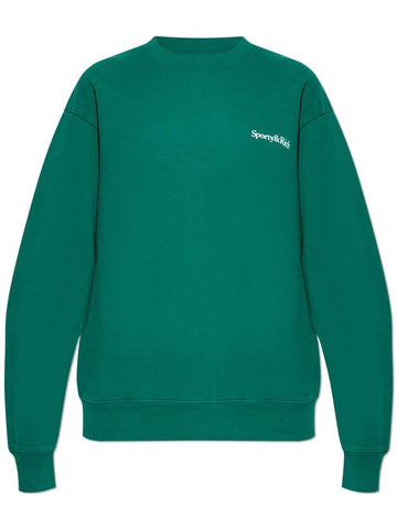 Sporty & Rich Sweatshirt From The Health Is Wealth Collection, Unisex, Green - SPORTY & RICH - BALAAN 1