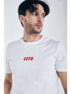 Red logo basic T-shirt - CETO - BALAAN 3