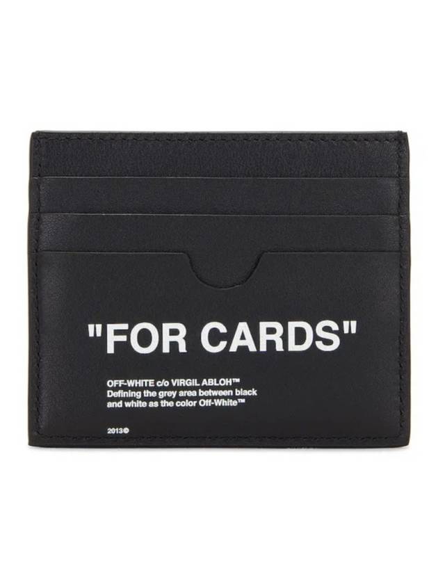 FOR CARDS printing card wallet black - OFF WHITE - BALAAN 3