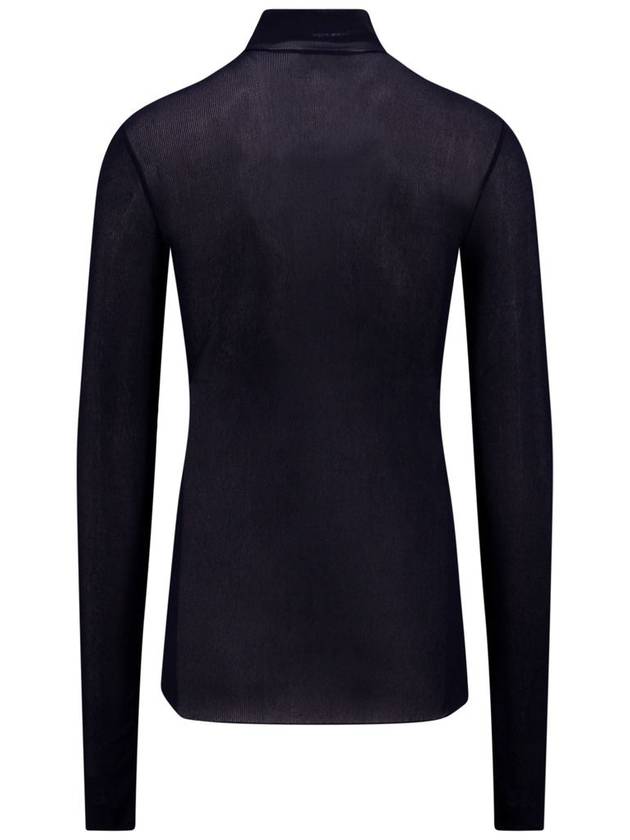 Men's Ribbed Turtleneck Navy - AMI - BALAAN 3