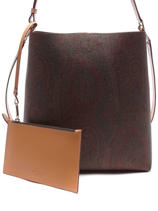 Paisley Print Shoulder Bag Brown - ETRO - BALAAN 3