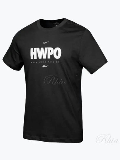 Dri-Fit HWPO Print Short Sleeve T-Shirt Black - NIKE - BALAAN 2