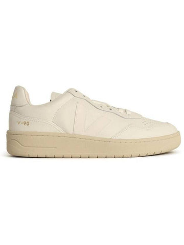 Veja 'V11' White Leather Sneakers - VEJA - BALAAN 1