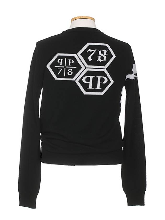 HM611313 02 Lana Merino Wool Knit Black - PHILIPP PLEIN - BALAAN 3