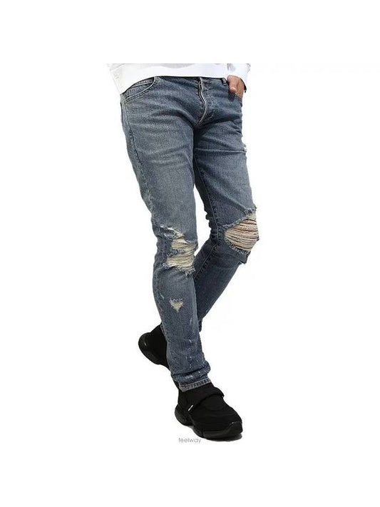 Slim Blue Jeans TH15230 Z037 6AA - BALMAIN - BALAAN.