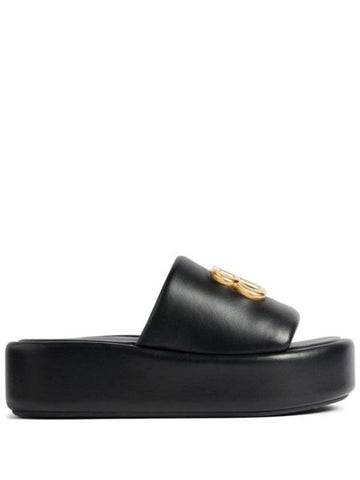 Rise Sandal Slippers Black - BALENCIAGA - BALAAN 1