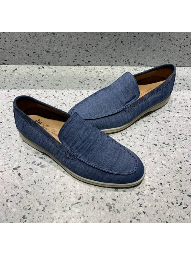 Summer Work Cotton Loafers Blue - LORO PIANA - BALAAN 4