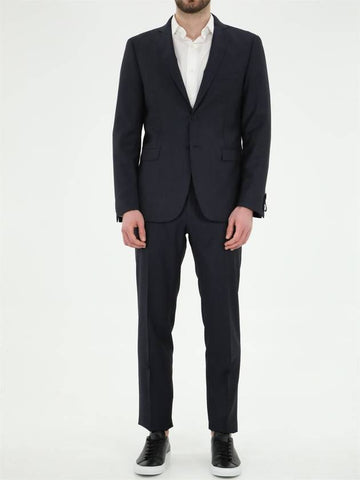 Blue Wool Pinstripe Suit - TONELLO - BALAAN 1