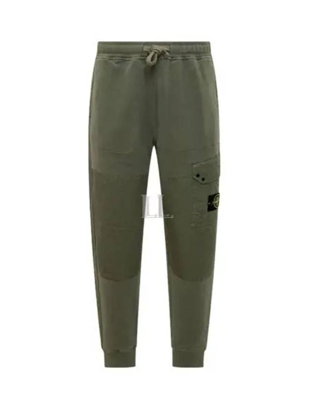 Compass Badge Panel Track Pants Musk Green - STONE ISLAND - BALAAN 2