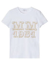 Women's Mincio Logo Cotton Short Sleeve T-Shirt White - MAX MARA - BALAAN 3