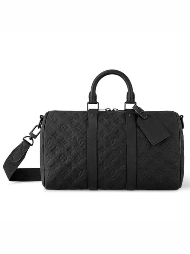 Keepall Bandouliere 35 Duffel Bag Black - LOUIS VUITTON - BALAAN 4