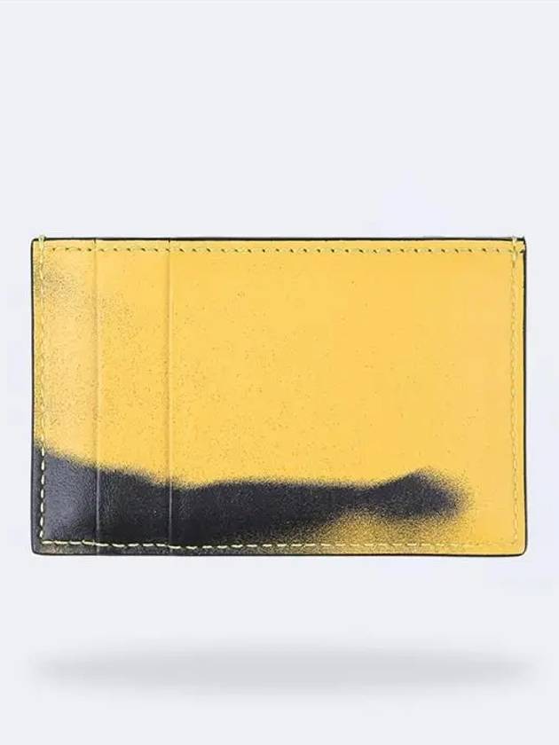 Print Card Wallet Black Yellow - ALEXANDER MCQUEEN - BALAAN 3