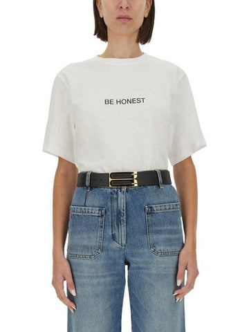 Victoria Beckham T-Shirt With Print - VICTORIA BECKHAM - BALAAN 1