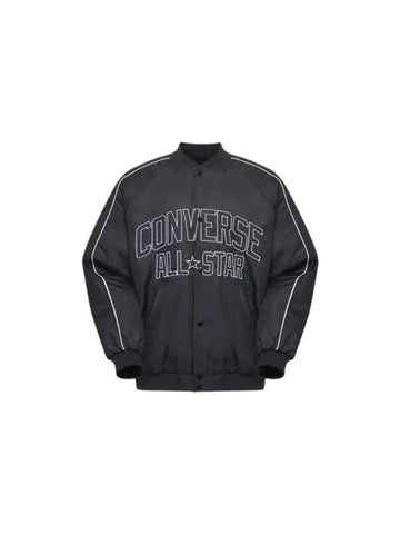 Retro Varsity Jacket Black - CONVERSE - BALAAN 1