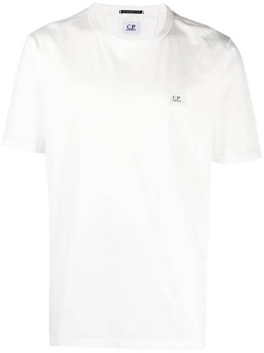 70/2 Mercerized Jersey Short Sleeve T-Shirt White - CP COMPANY - BALAAN 1