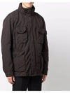 Wappen David TC Zip-Up Jacket Brown - STONE ISLAND - BALAAN 3