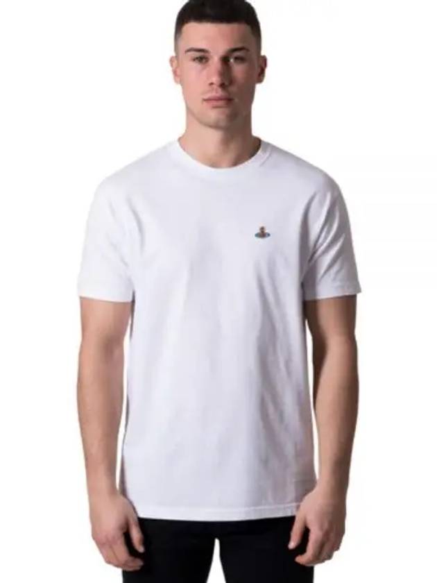 ORB Logo Cotton Short Sleeve T-Shirt White - VIVIENNE WESTWOOD - BALAAN 2