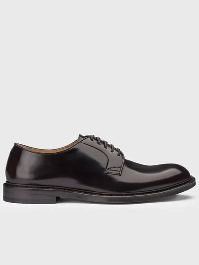 Lace-Up Leather Derby Dark Brown - DOUCAL'S - BALAAN 2