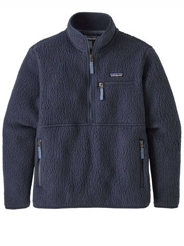 Retro Pile Fleece Marsupial Sweatshirt Smolder Blue - PATAGONIA - BALAAN 1