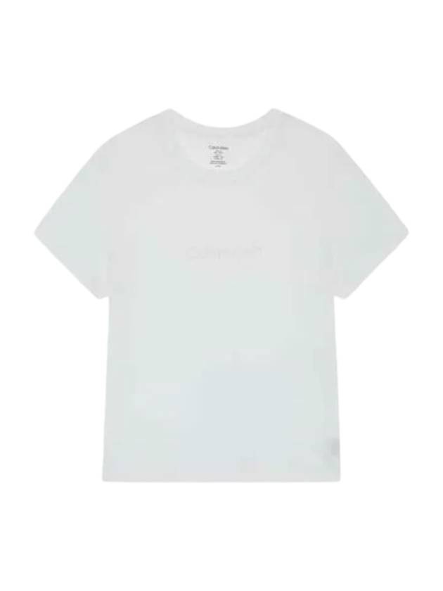 Classic Logo Lounge Short Sleeve T-Shirt White - CALVIN KLEIN - BALAAN 1