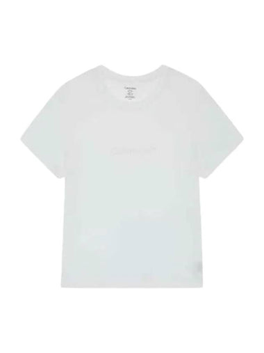 Classic Logo Lounge Short Sleeve T-Shirt White - CALVIN KLEIN - BALAAN 1