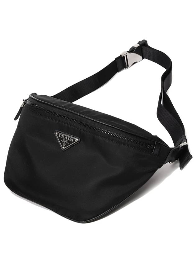 Logo Re-Nylon Fabric Belt Bag Black - PRADA - BALAAN 2