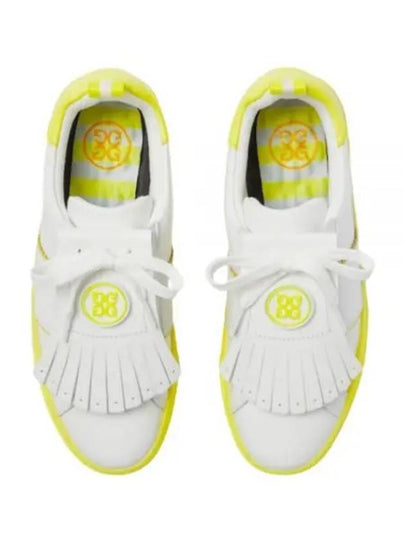 Contrast Accent Kiltie Durf Golf Spikeless Yellow White - G/FORE - BALAAN 2