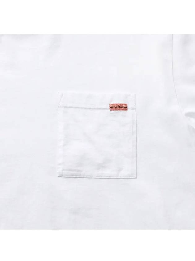 Logo Patch Short Sleeve T-Shirt White - ACNE STUDIOS - BALAAN 4