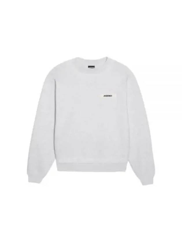 Le Gros Grain Logo Sweatshirt Light Grey - JACQUEMUS - BALAAN 2