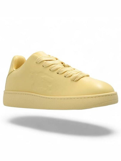 Bubble Leather Low-Top Sneakers Yellow - BURBERRY - BALAAN 2