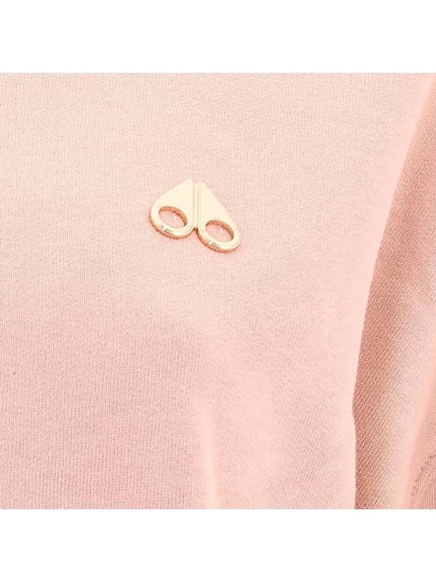 Women's Logo Hayden Brushed Sweatshirt Pink - MOOSE KNUCKLES - BALAAN 5