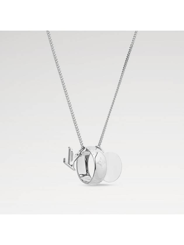 Monogram Charms Necklace Silver - LOUIS VUITTON - BALAAN 3