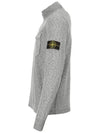 11Th Anniversary Wappen Pocket Half Zip Up Knit Top Grey - STONE ISLAND - BALAAN 5