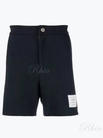 Men's RWB Striped Cotton Bermuda Shorts Navy - THOM BROWNE - BALAAN 2