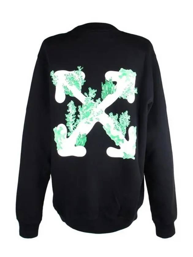 Coral Regular Crew Neck Sweatshirt Black - OFF WHITE - BALAAN 4