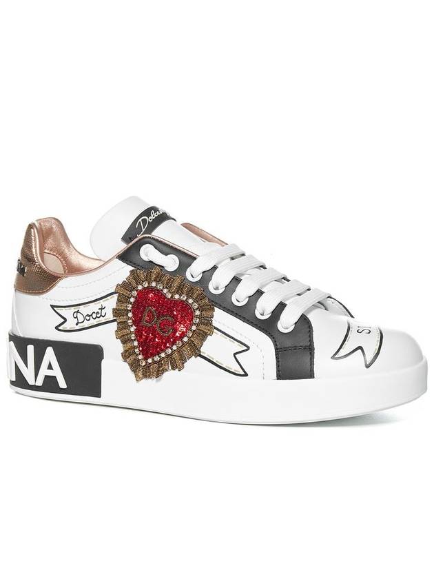 Portofino low-top sneakers white - DOLCE&GABBANA - BALAAN 3